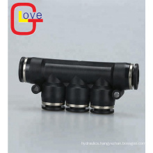 PK type Plastic 5 way pneumatic fitting connector